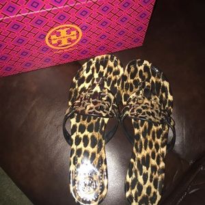 Tory Burch Miller sandal leopard print